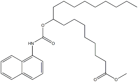 9-(1-Naphtylaminocarbonyloxy)stearic acid methyl ester Struktur