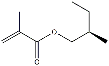 (-)-Methacrylic acid (R)-2-methylbutyl ester Struktur