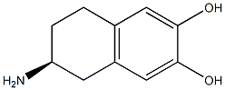 (S)-2-Amino-6,7-dihydroxy-1,2,3,4-tetrahydronaphthalene Struktur