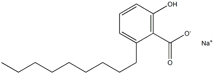 2-Nonyl-6-hydroxybenzoic acid sodium salt Struktur