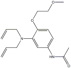 3'-(Diallylamino)-4'-(2-methoxyethoxy)acetanilide Struktur