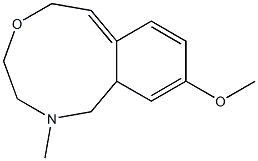 6-Methyl-3-methoxy-4a,5,6,7,8,10-hexahydro-6-aza-9-oxa-9H-benzocyclononene Struktur