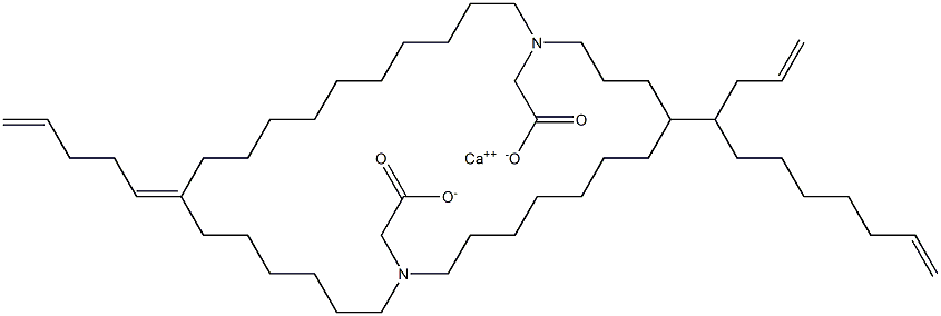 Bis[N,N-di(11-dodecenyl)aminoacetic acid]calcium salt Struktur