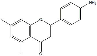 4'-Amino-5,7-dimethylflavanone Struktur