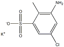 3-Amino-5-chloro-2-methylbenzenesulfonic acid potassium salt Struktur