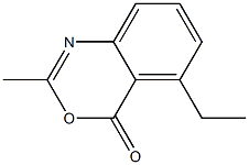 2-Methyl-5-ethyl-4H-3,1-benzoxazin-4-one Struktur