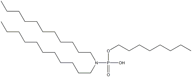 N,N-Diundecylamidophosphoric acid hydrogen octyl ester Struktur