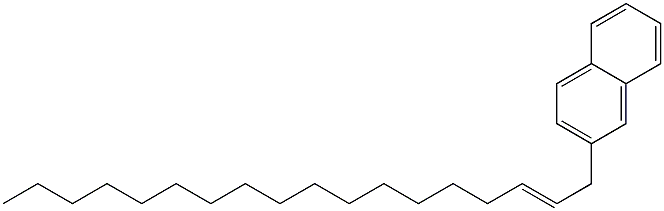 2-(2-Octadecenyl)naphthalene Struktur