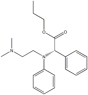 N,2-Diphenyl-N-[2-(dimethylamino)ethyl]glycine propyl ester Struktur