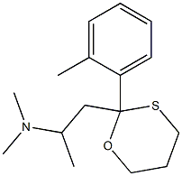 2-(2-Methylphenyl)-2-[2-(dimethylamino)propyl]-1,3-oxathiane Struktur