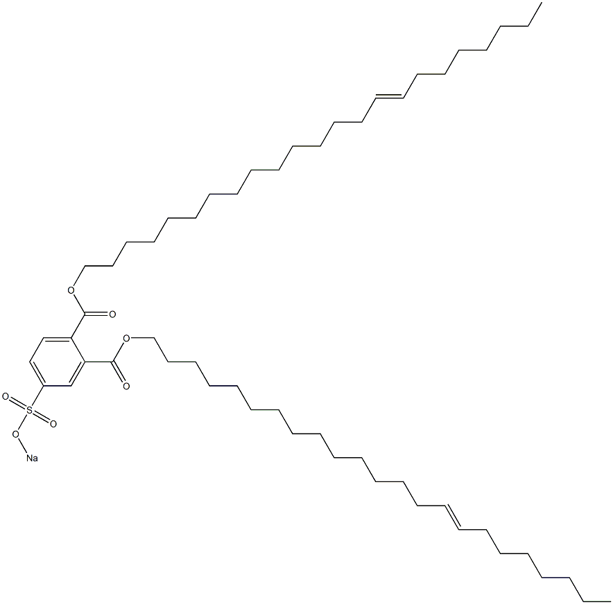 4-(Sodiosulfo)phthalic acid di(15-tricosenyl) ester Struktur