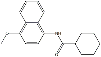 N-(4-Methoxy-1-naphtyl)cyclohexanecarboxamide Struktur