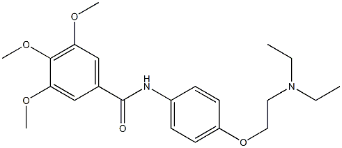 N-[4-[2-(Diethylamino)ethoxy]phenyl]-3,4,5-trimethoxybenzamide Struktur