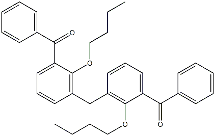 3,3''-Methylenebis(2-butoxybenzophenone) Struktur