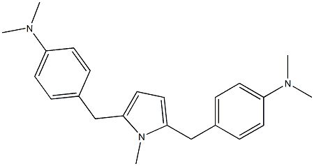 4,4'-[(1-Methyl-1H-pyrrole-2,5-diyl)bismethylene]bis(N,N-dimethylaniline) Struktur