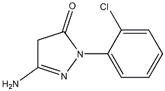 3-Amino-1-(2-chlorophenyl)-5(4H)-pyrazolone Struktur