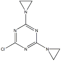 6-Chloro-2,4-bis(1-aziridinyl)-1,3,5-triazine Struktur