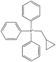 Triphenyl(cyclopropylmethyl)phosphonium Struktur