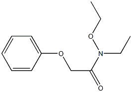 N-Ethoxy-N-ethyl-2-phenoxyacetamide Struktur