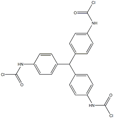 N,N',N''-[Methylidynetri(4,1-phenylene)]tris(carbamic acid chloride) Struktur