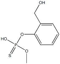 Thiophosphoric acid O-(2-hydroxymethylphenyl)O-methyl ester Struktur