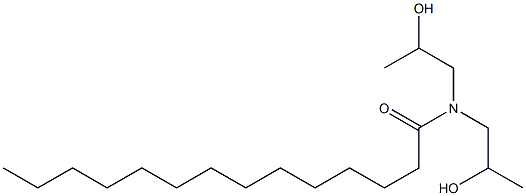 N,N-Bis(2-hydroxypropyl)tetradecanamide Struktur