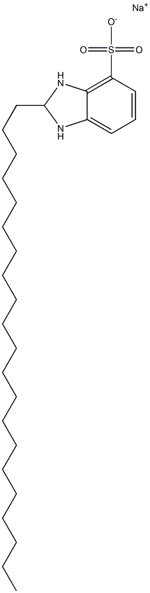 2,3-Dihydro-2-henicosyl-1H-benzimidazole-4-sulfonic acid sodium salt Struktur