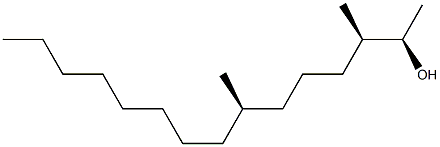 (2R,3R,7R)-3,7-Dimethyl-2-pentadecanol Struktur