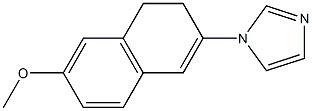 1,2-Dihydro-3-(1H-imidazol-1-yl)-7-methoxynaphthalene Struktur