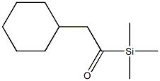 Trimethyl(cyclohexylacetyl)silane Struktur