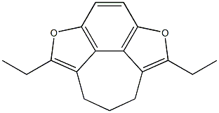 1,6-Diethyl-8,9-dihydro-2,5-dioxa-7H-cyclohept[jkl]-as-indacene Struktur