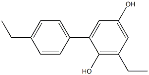 2-(4-Ethylphenyl)-6-ethylbenzene-1,4-diol Struktur