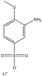 3-Amino-4-methoxybenzenesulfonic acid lithium salt Struktur