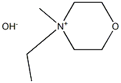 4-Ethyl-4-methylmorpholinium hydroxide Struktur