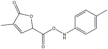 2,5-Dihydro-4-methyl-5-oxo-2-(4-methylphenylamino)furan-2-carboxylic acid Struktur