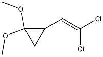 1-(3,3-Dimethoxycyclopropyl)-2,2-dichloroethene Struktur