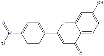 7-Hydroxy-2-(4-nitrophenyl)-4H-1-benzopyran-4-one Struktur