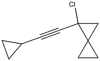 1-(Cyclopropylethynyl)-1-chlorospiro[2.2]pentane Struktur