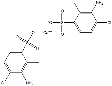 Bis(3-amino-4-chloro-2-methylbenzenesulfonic acid)calcium salt Struktur