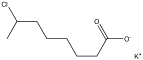 7-Chlorooctanoic acid potassium salt Struktur