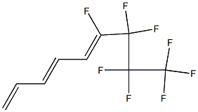 (3E,5Z)-6,7,7,8,8,9,9,9-Octafluoro-1,3,5-nonatriene Struktur