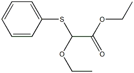 Ethoxy(phenylthio)acetic acid ethyl ester Struktur