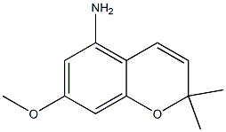 2,2-Dimethyl-7-methoxy-2H-1-benzopyran-5-amine Struktur