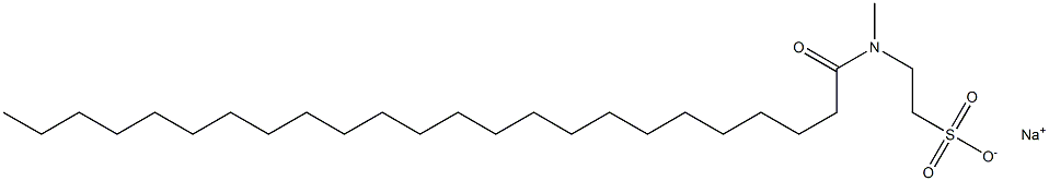 N-(1-Oxotetracosyl)-N-methyltaurine sodium salt Struktur