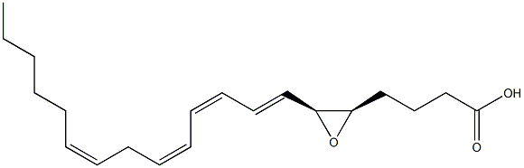 (5R,6S,7E,9Z,11Z,14Z)-5,6-Epoxy-7,9,11,14-icosatetraenoic acid Struktur