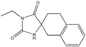 1'-Ethylspiro[tetralin-2,4'-imidazolidine]-2',5'-dione Struktur