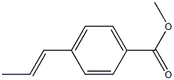 4-(1-Propenyl)benzoic acid methyl ester Struktur