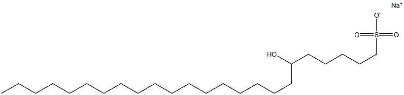 6-Hydroxytetracosane-1-sulfonic acid sodium salt Struktur