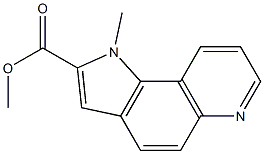 1-Methyl-1H-pyrrolo[2,3-f]quinoline-2-carboxylic acid methyl ester Struktur