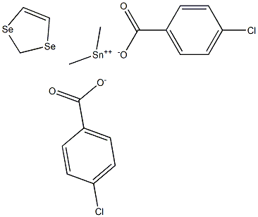 Dimethylstannanediselenolebis(4-chlorobenzoate) Struktur